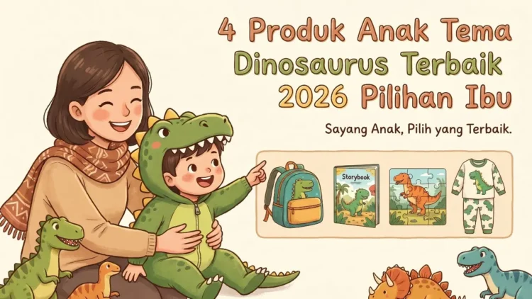 4 Produk Anak Tema Dinosaurus Terbaik 2026, Pilihan Favorit untuk Si Kecil Pecinta Dino